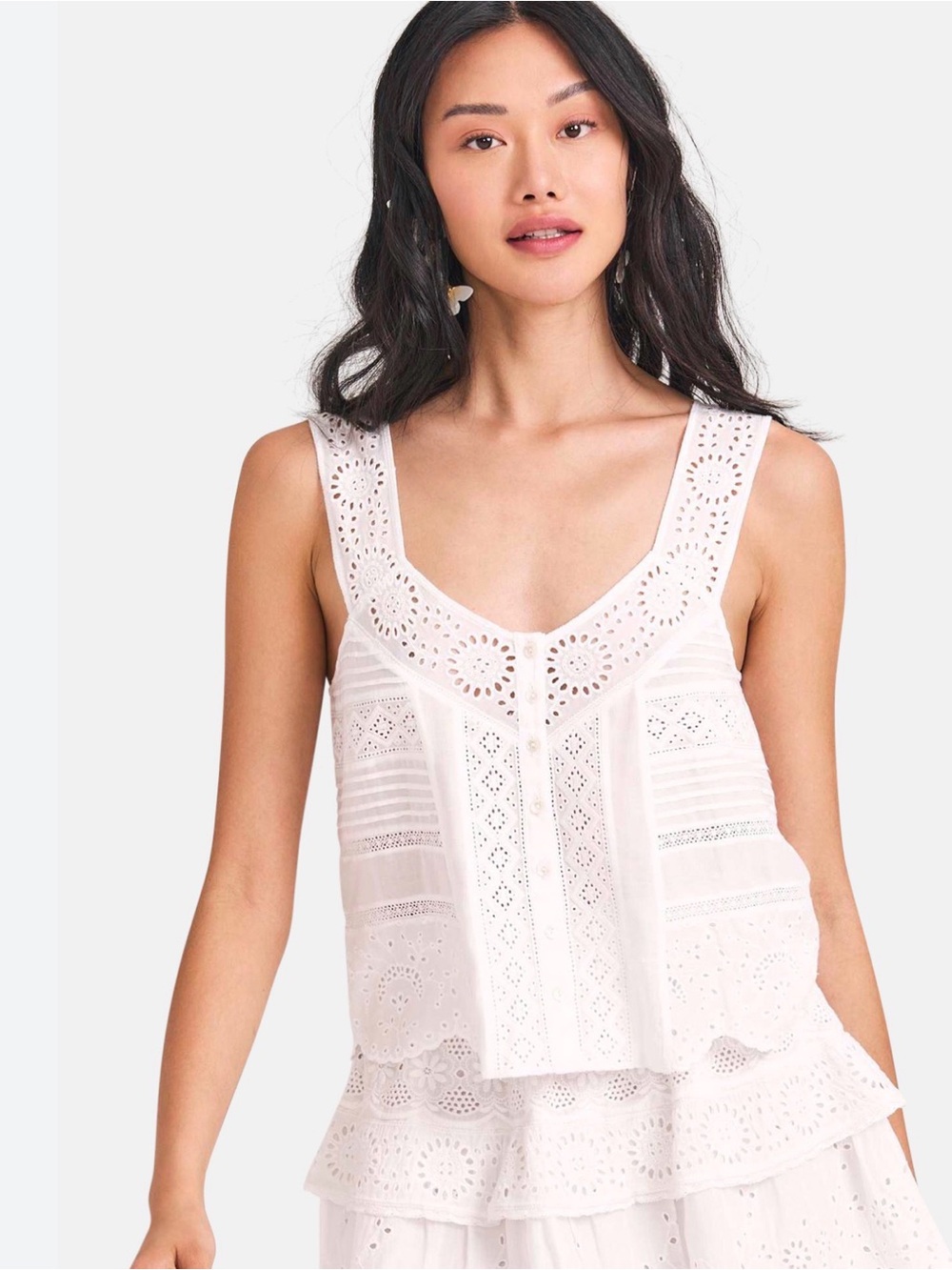 Loveshack Fancy eyelet top